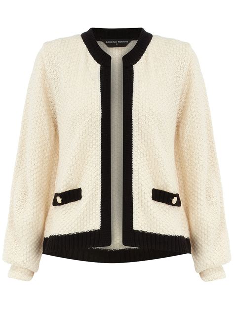 chanel black and white cardigan|chanel coco beach cardigan.